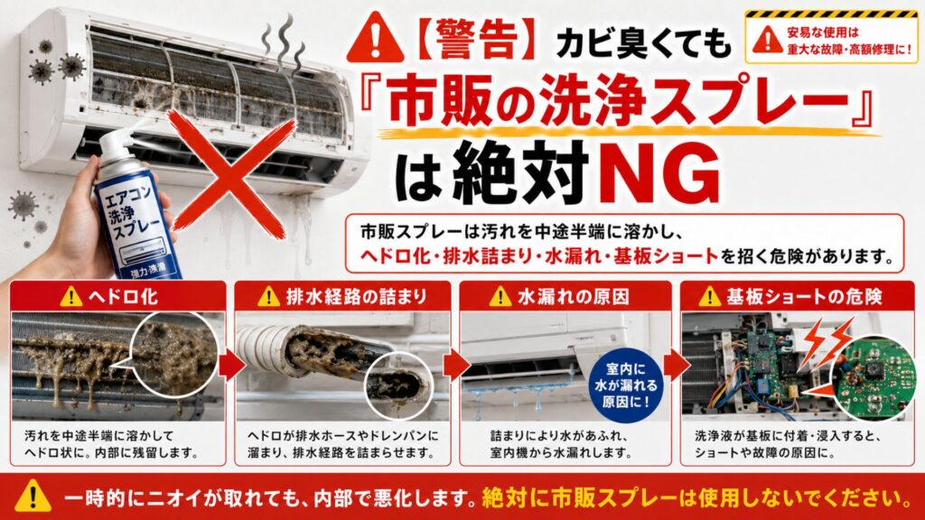 【プロ直伝】確実なエアコン試運転の「やり方」完全マニュアル 【警告】カビ臭くても「市販の洗浄スプレー」は絶対NG