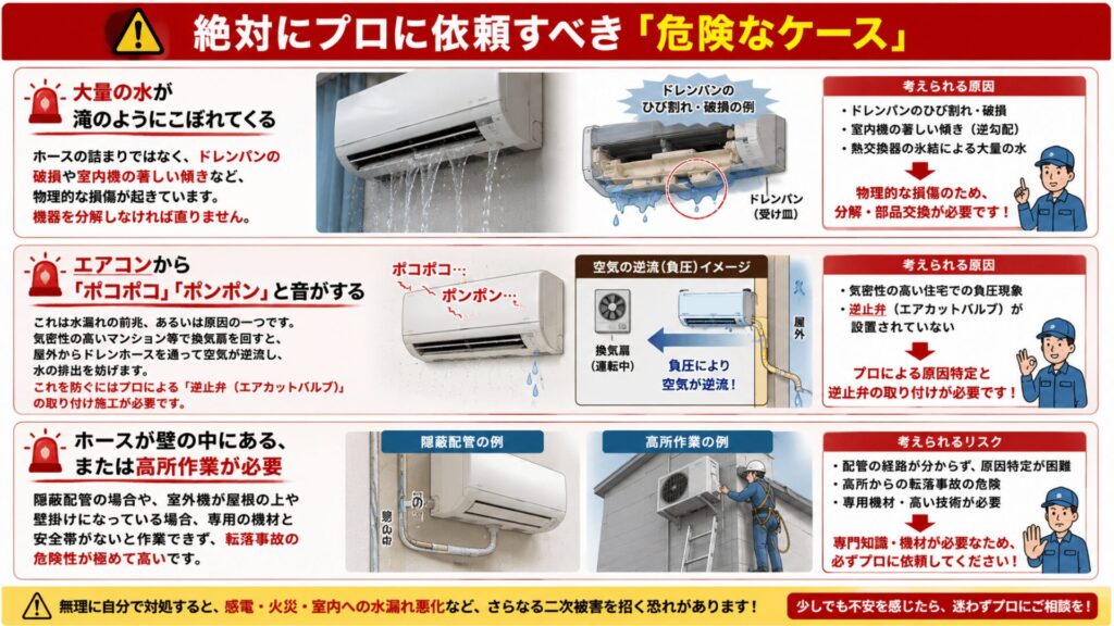 プロに依頼すべき危険なケース