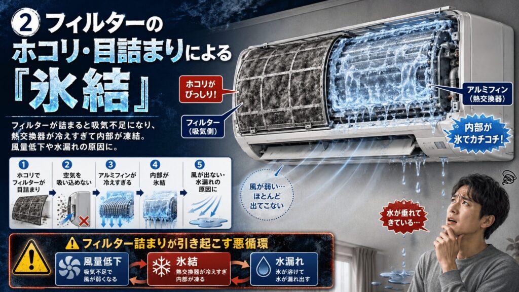 フィルターのホコリ