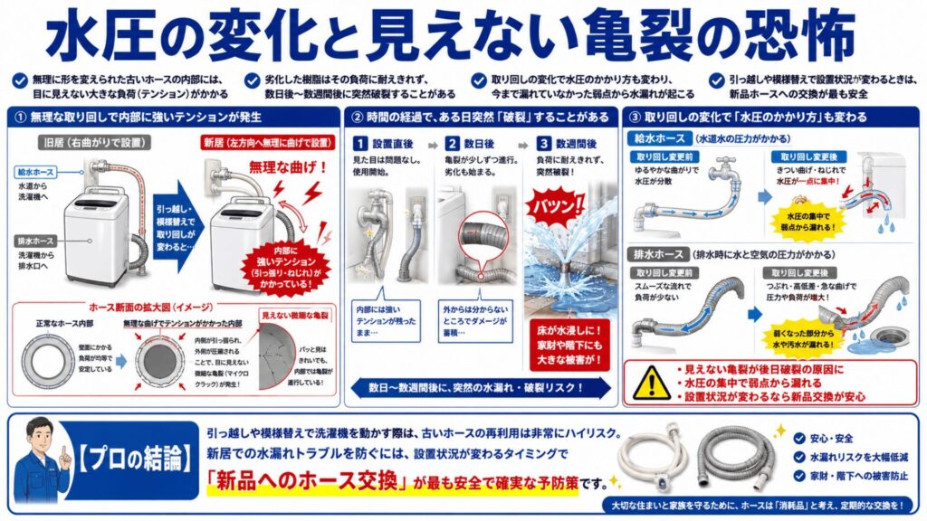 水圧の変化と見えない亀裂の恐怖