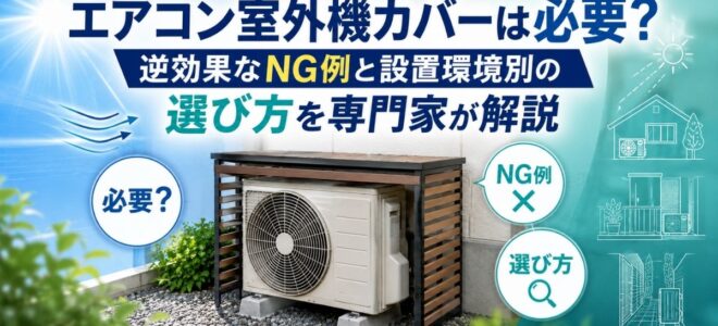 エアコン室外機カバーは必要？逆効果なNG例と設置環境別の選び方を専門家が解説