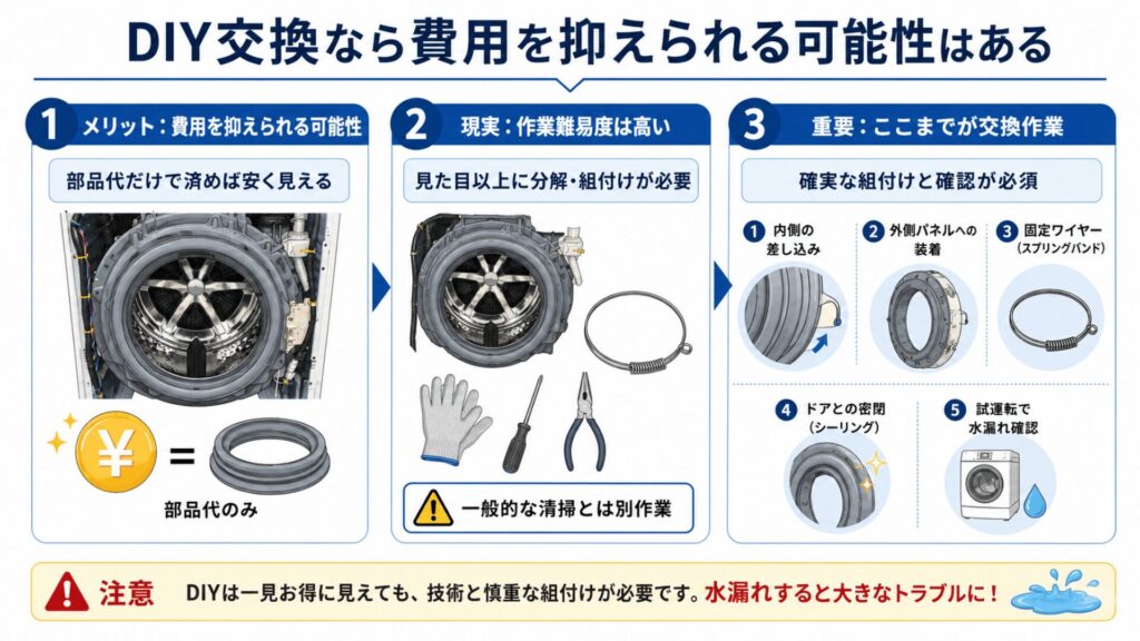 DIY交換なら費用を抑えられる可能性はある