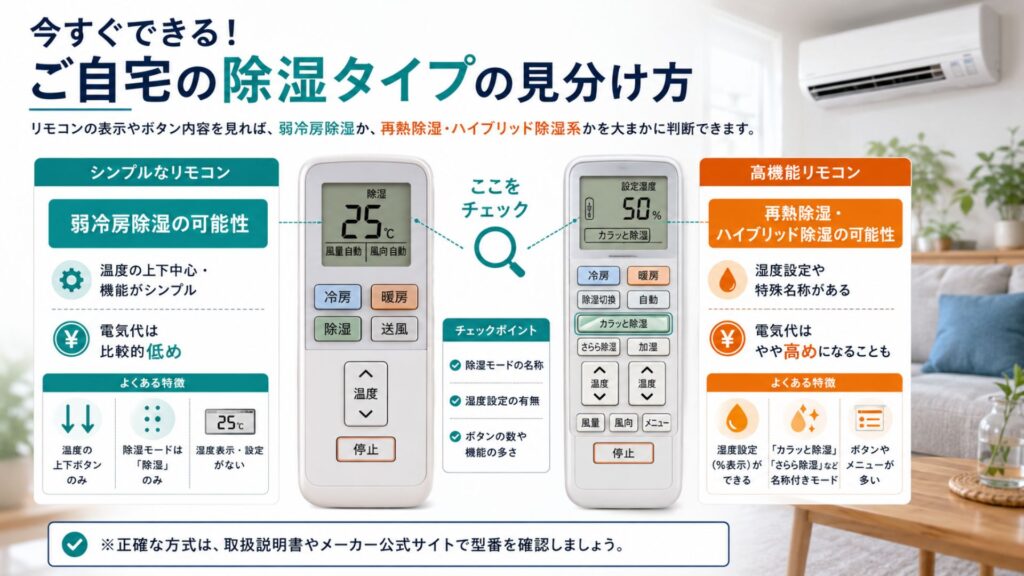 エアコンの除湿と冷房、電気代が高いのはどっち? 今すぐできる!ご自宅の除湿タイプの見分け方