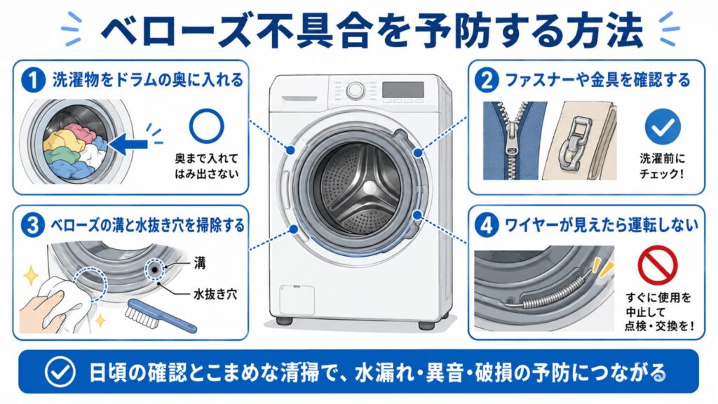 ベローズ不具合を予防する方法