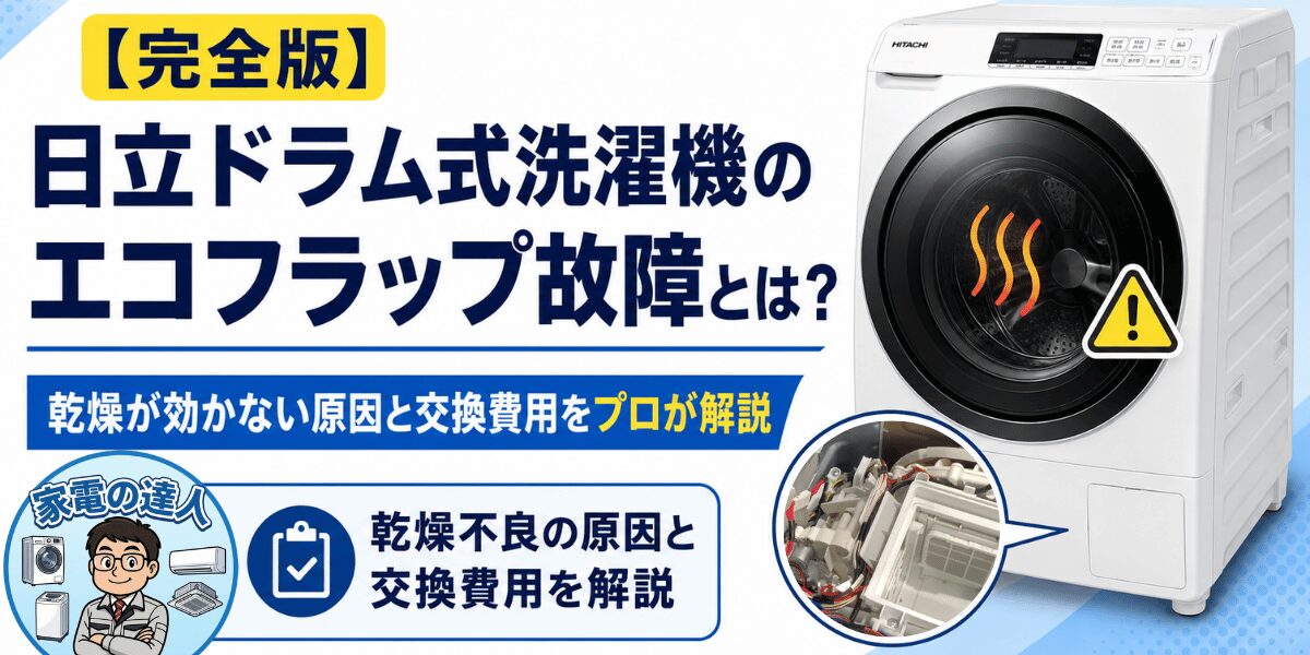 青梗菜★HITACHI ドラム式洗濯機　★燥機能故障、洗濯のみ可能 完全版】日立ドラム式洗濯機のエコフラップ故障とは？乾燥が効かない