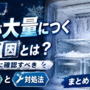 冷蔵庫に霜が大量につく原因とは？故障前に確認すべき症状と対処法まとめ保存版！