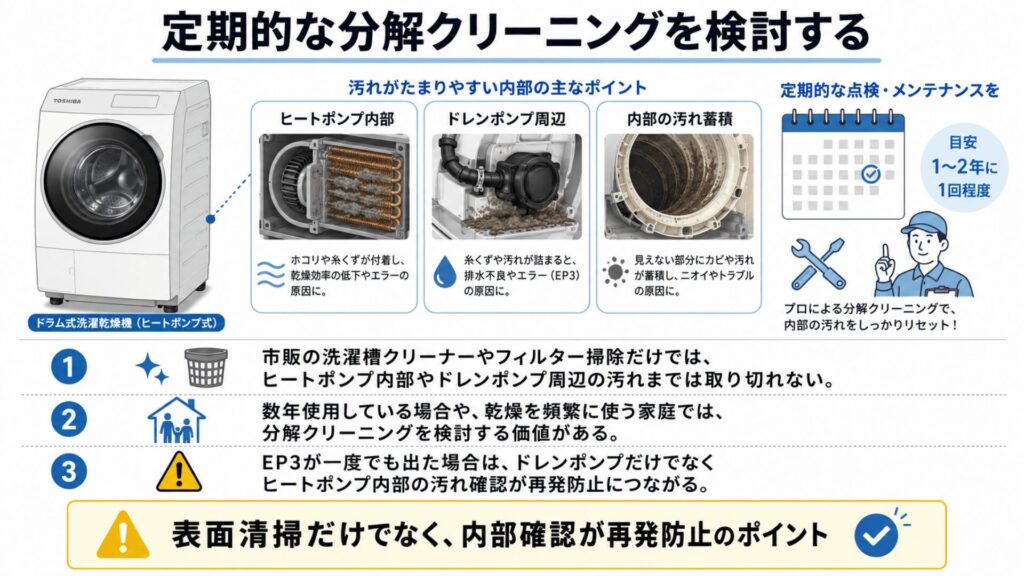 定期的な分解クリーニングを検討する